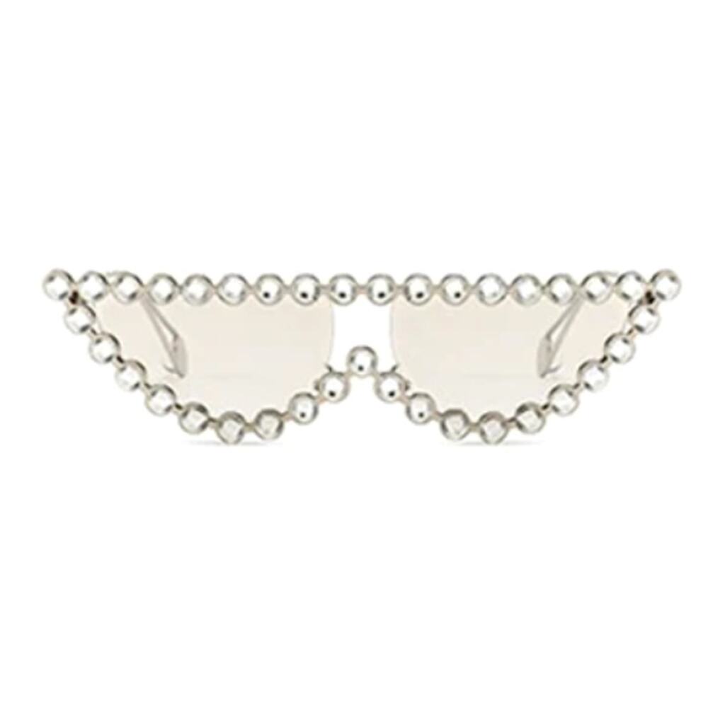 Vintage Cat Eye Sunglasses Trendy 2024 Fashion Rhinestone Clear Shades Bling NEW